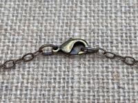 Bronze, Our Lady of the Rosary, Medal Pendant Necklace, Antique Replica, Notre-Dame-Du-Cap Quebec, Our Lady of the Cape Shrine, Immaculata
