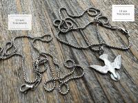 Sterling Silver Holy Spirit Dove Necklace, Descending Dove Pendant, Antique Replica Holy Ghost Pendant, Reproduction of French Antique Piece