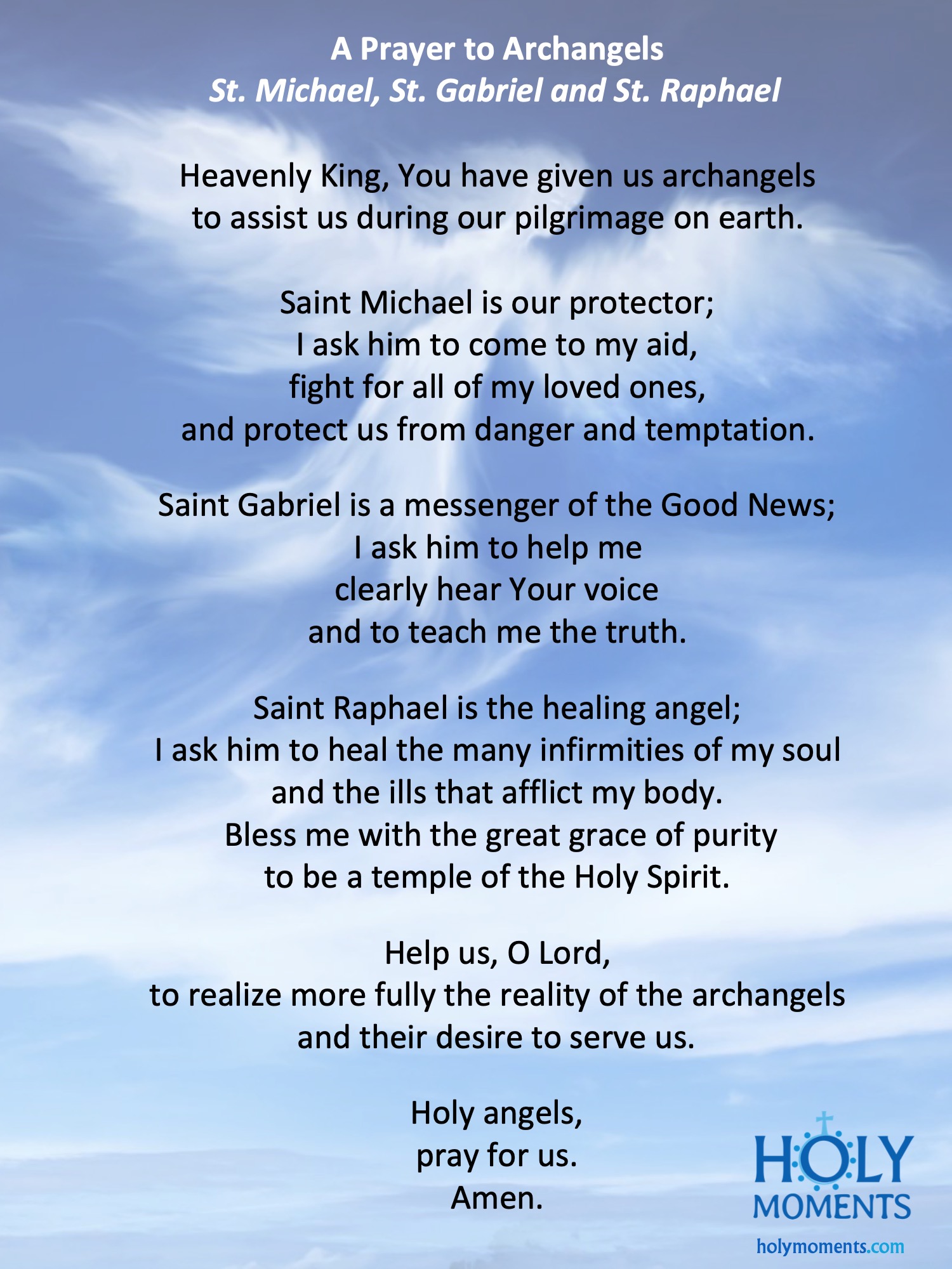 Prayer to the Archangels