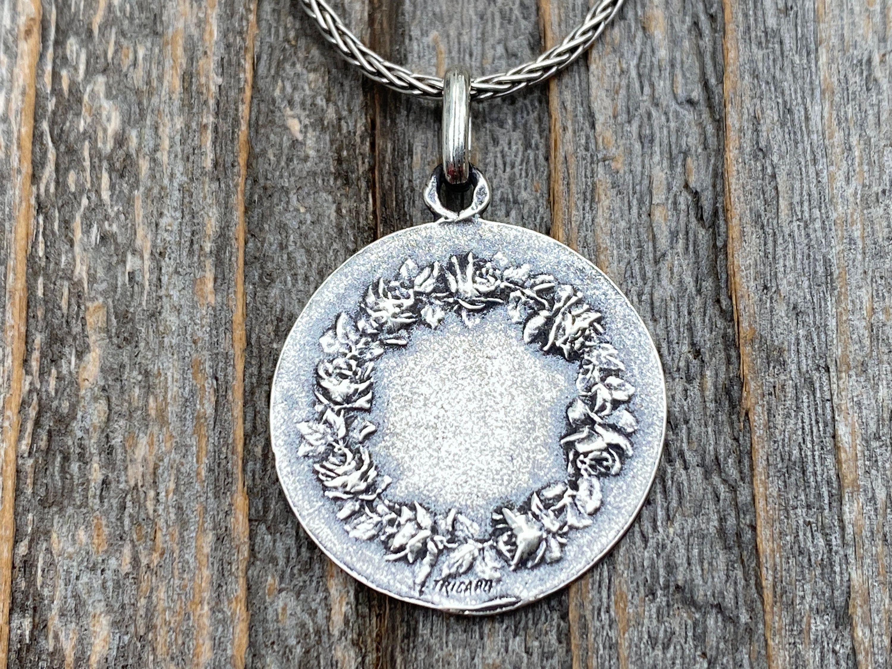 St. Louis Medal Oval Sterling Silver Pendant