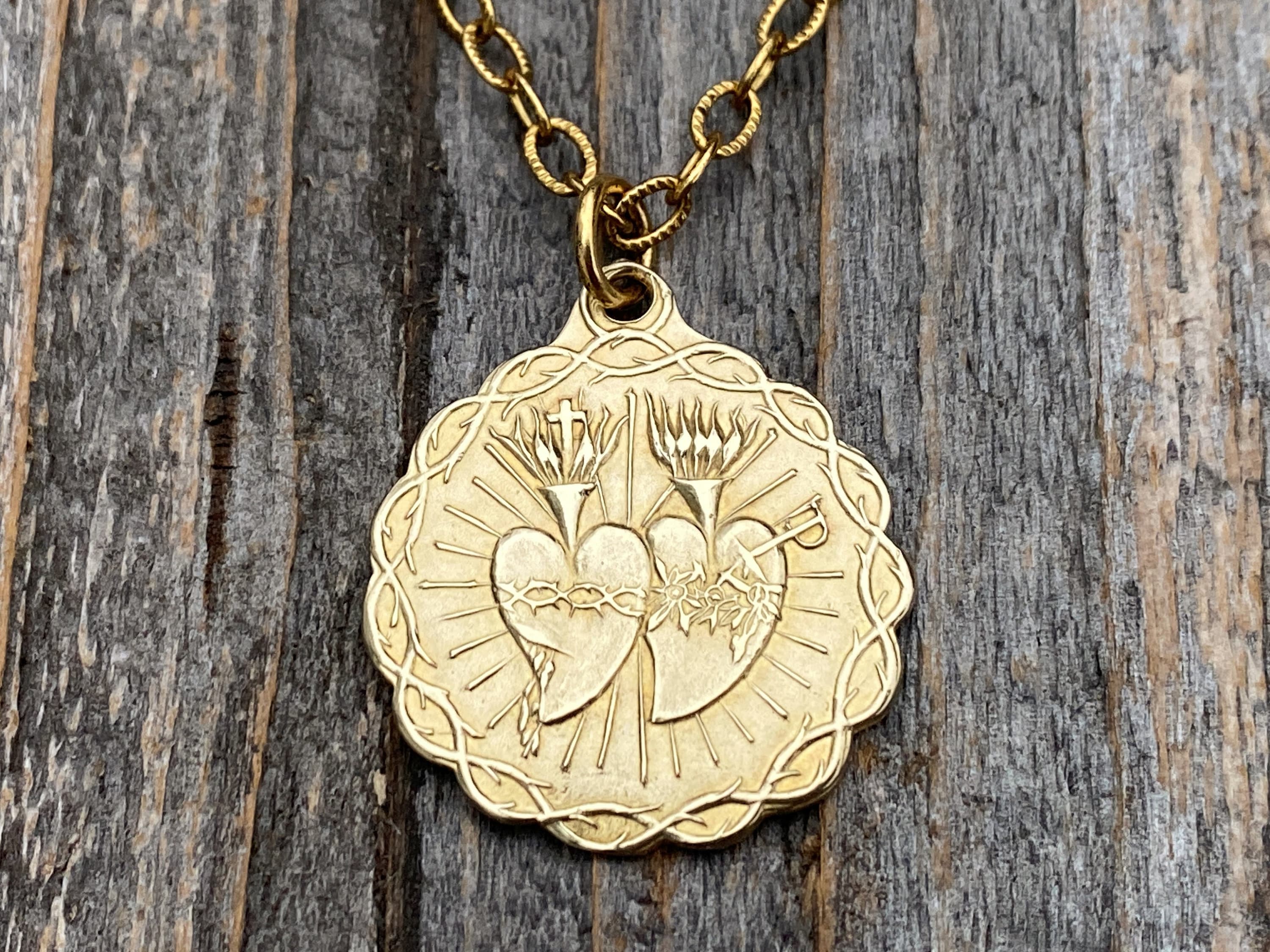 Immaculate Heart of Mary Necklace, Virgin Mary Heart Pendant, Catholic  Jewelry, Sacred Heart, Immaculate Heart, - Etsy | Heart pendant, Dream  jewelry, Cute jewelry