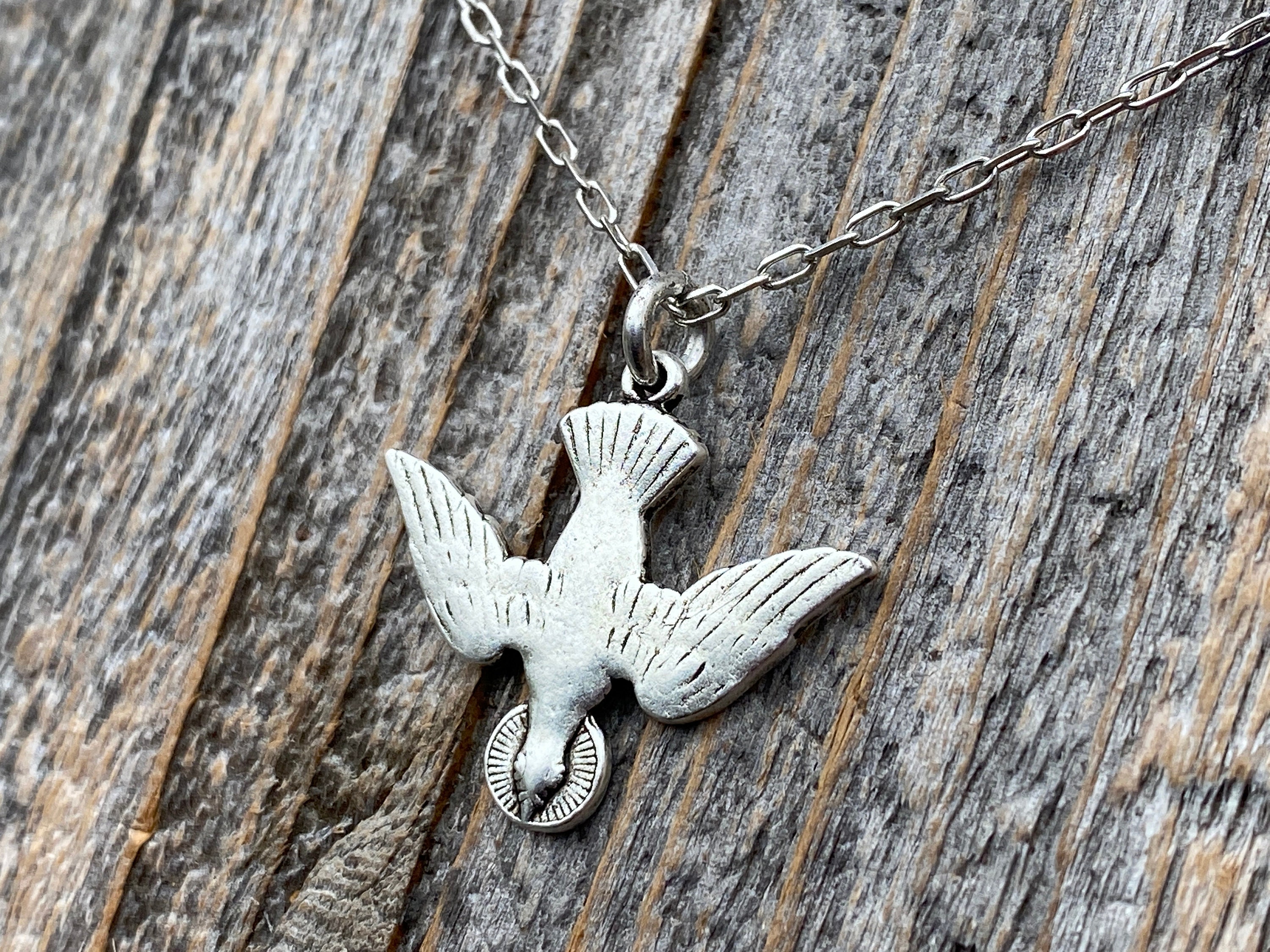 Sterling Silver Dove Necklace