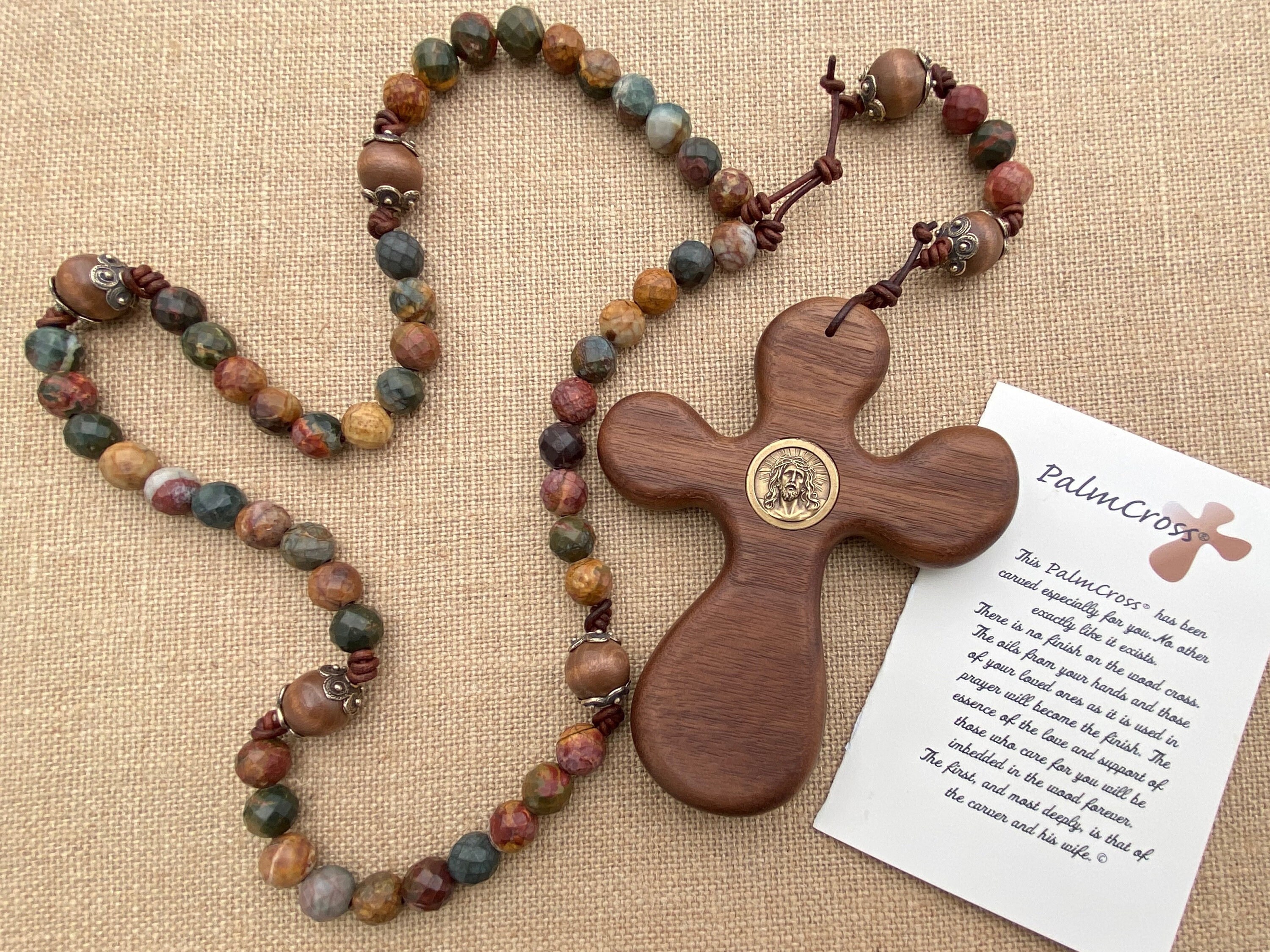 Oversized Prayer Beads with Cross