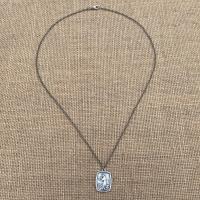 St. Francis of Assisi Sterling Silver Blessing Prayer Medal Pendant Necklace, Saint Catholic Italian, Antique Replica, Lord Bless You Keep