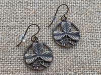 Bronze Shamrock Earrings, St Patrick Doctrine of Trinity Earrings, Antique Replicas, Shamrocks on French Hooks, Irish Celtic Earrings