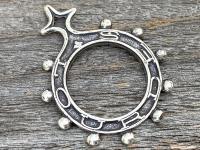 Sterling Silver Finger Rosary Ring from Lourdes, France, French Antique Replica, Dizainier, Silver Anniversary Gift, 25th Anniversary Gift