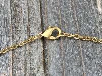 Antique Gold Sacred Heart of Jesus Pendant, Faith Hope & Love Symbols, Antique Replica, Medal Necklace, Holy Spirit Dove, Cross Anchor Heart
