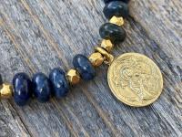 Gold St Gerard Majella Medal Bracelet, French artist Penin, Antique Replica, Patron Saint of Expectant Mothers, Patron Saint of Fertility