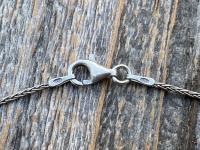 Sterling Silver Small French St Benedict Medal Pendant Necklace, Antique Replica, Crux Sancti Patris Benedicti, Holy Father Saint Benedict