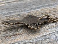 Bronze Artisan Crucifix, Antique Replica, Crucifix Pendant Necklace, Large and Elegant Bronze Crucifix, Bail on Backside, Radiant Crucifix