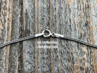 17 inch Oxidized Sterling Silver Chain Necklace, .925 Sterling Silver Wheat Chain Necklace, Custom made hard to find 17 inch chain length