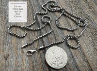 Oxidized .925 Sterling Silver Chain Necklace - Various Styles or Types, Thickness and Length Options - Wheat, Box, Cable, or Foxtail Chains