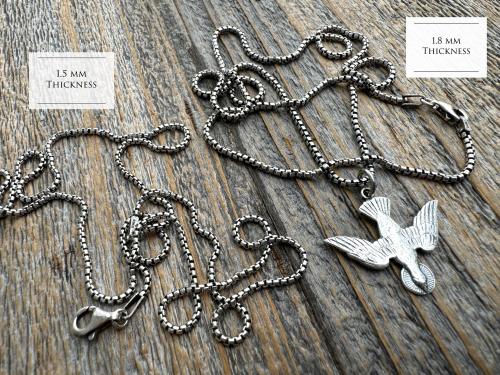 Sterling Silver Holy Spirit Dove Necklace, Descending Dove Pendant, Antique Replica Holy Ghost Pendant, Reproduction of French Antique Piece