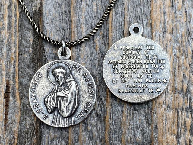 Buy Saint Francis of Assisi Romantic Necklace Gift for Boyfriend Message  Card Love Token Sentimental Jewelry Surprise for Him Online in India - Etsy